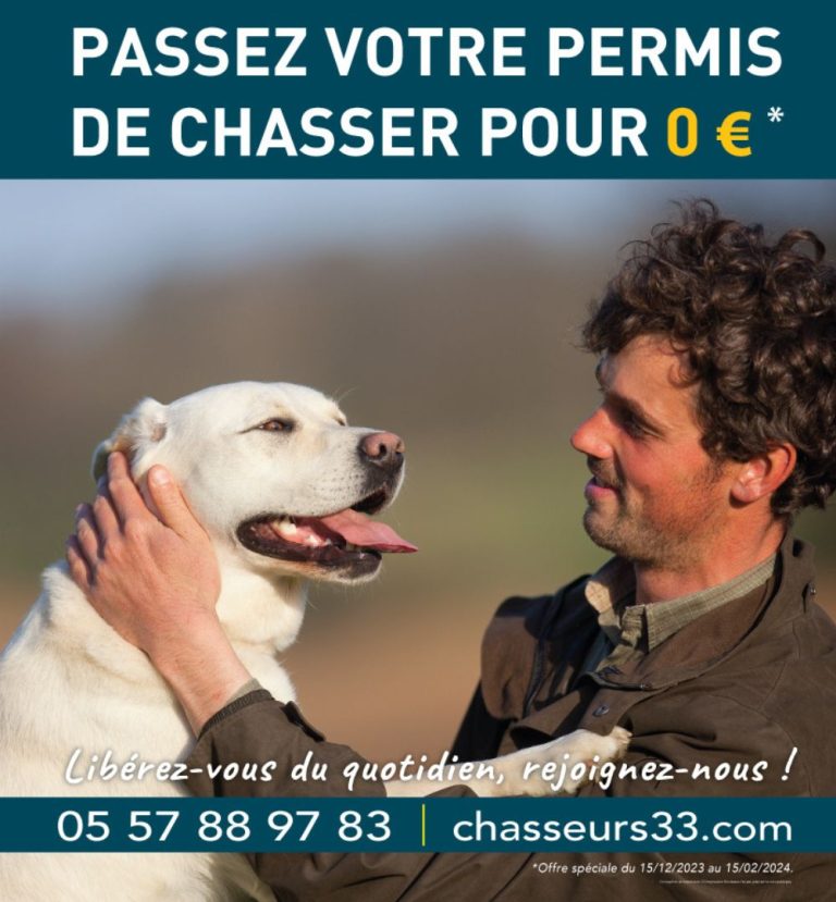 Opération « Passez votre permis de chasser pour 0€ »