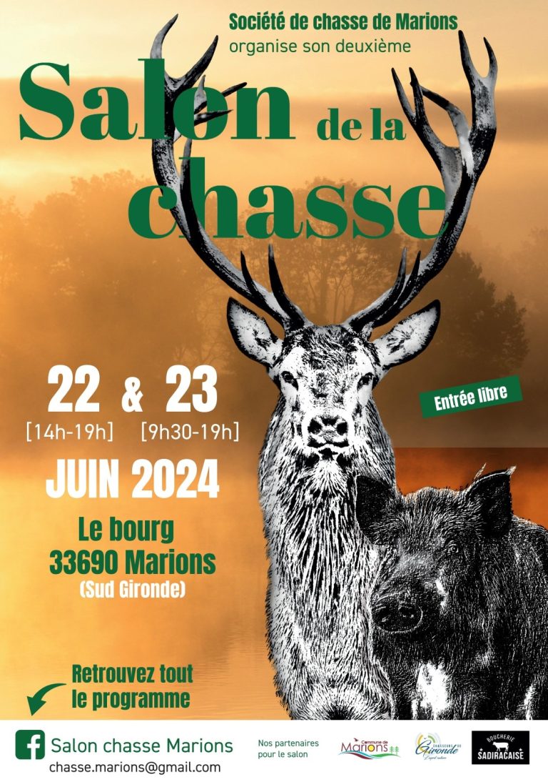 Le Salon de la chasse revient à Marions en 2024 !