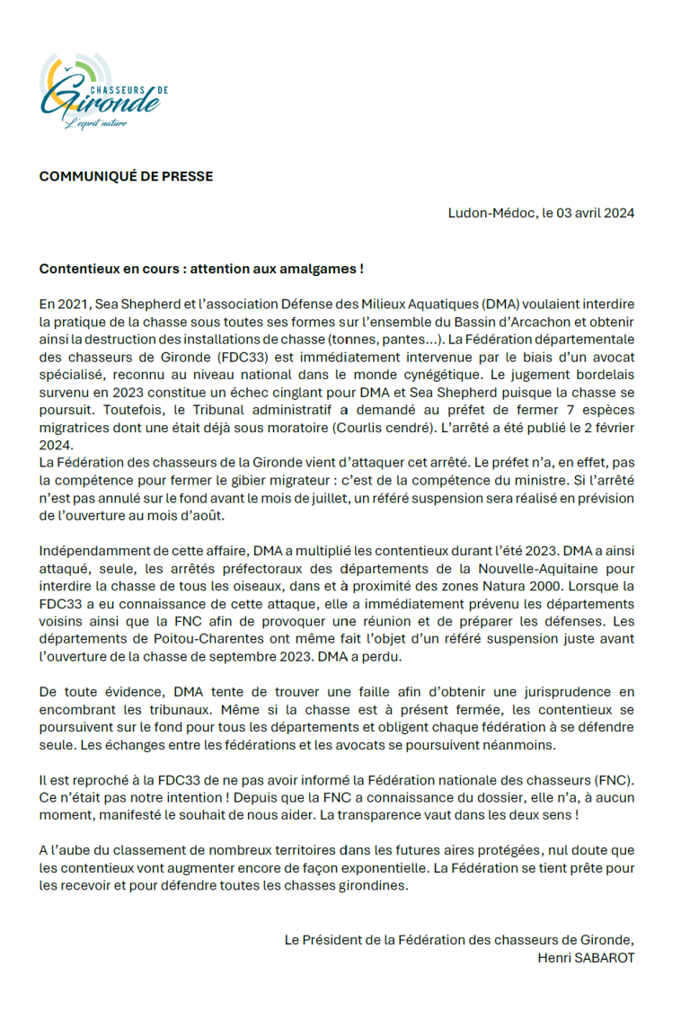 Contentieux en cours : attention aux amalgames !