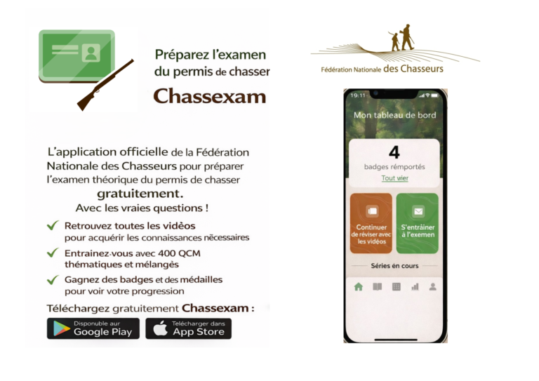 Une nouvelle appli pour préparer l&rsquo;examen du permis de chasser